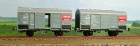 45050 ACME Set of 2 Wine transport cars type Mv with integrated wine barrels of Ermewa